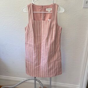 Banana Republic Pink and White Striped Mini Dress